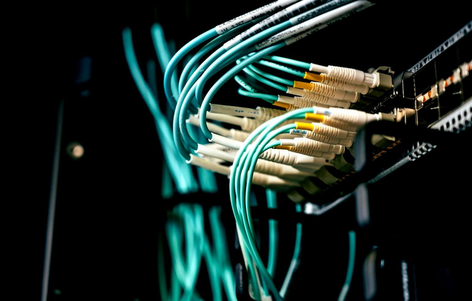 Student working on network security lab configuration